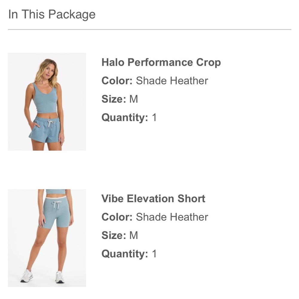 Shade heather vuori set